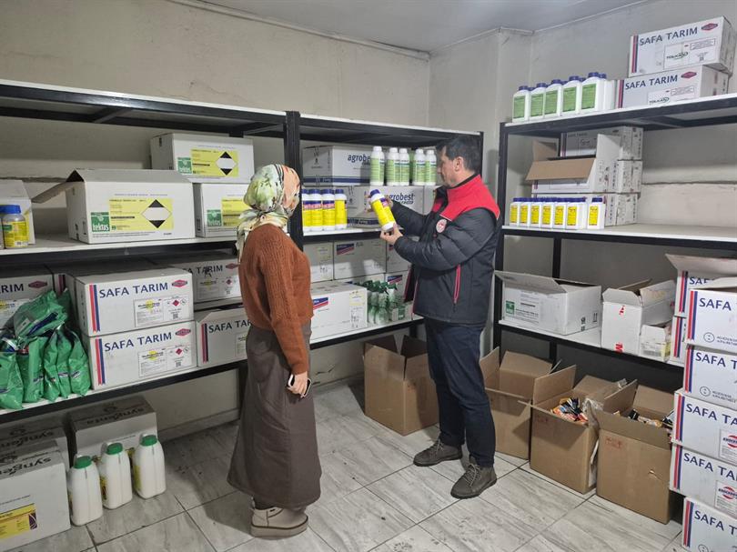 BİTKİ KORUMA ÜRÜNLERİ BAYİLERİNDE DENETİMLER DEVAM EDİYOR