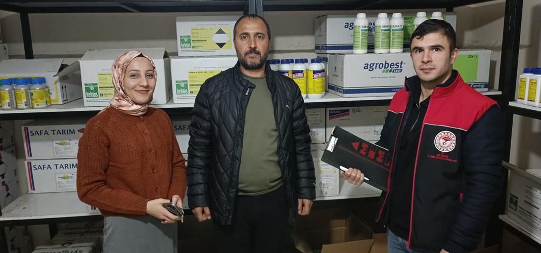 BİTKİ KORUMA ÜRÜNLERİ (BKÜ) BAYİLERİNE YÖNELİK DENETİMLER SÜRÜYOR