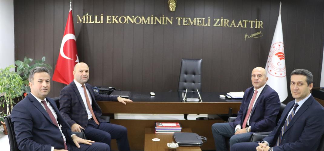 TARIM REFORMU GENEL MÜDÜR YARDIMCISI, İL MÜDÜRÜMÜZE ZİYARETTE BULUNDU